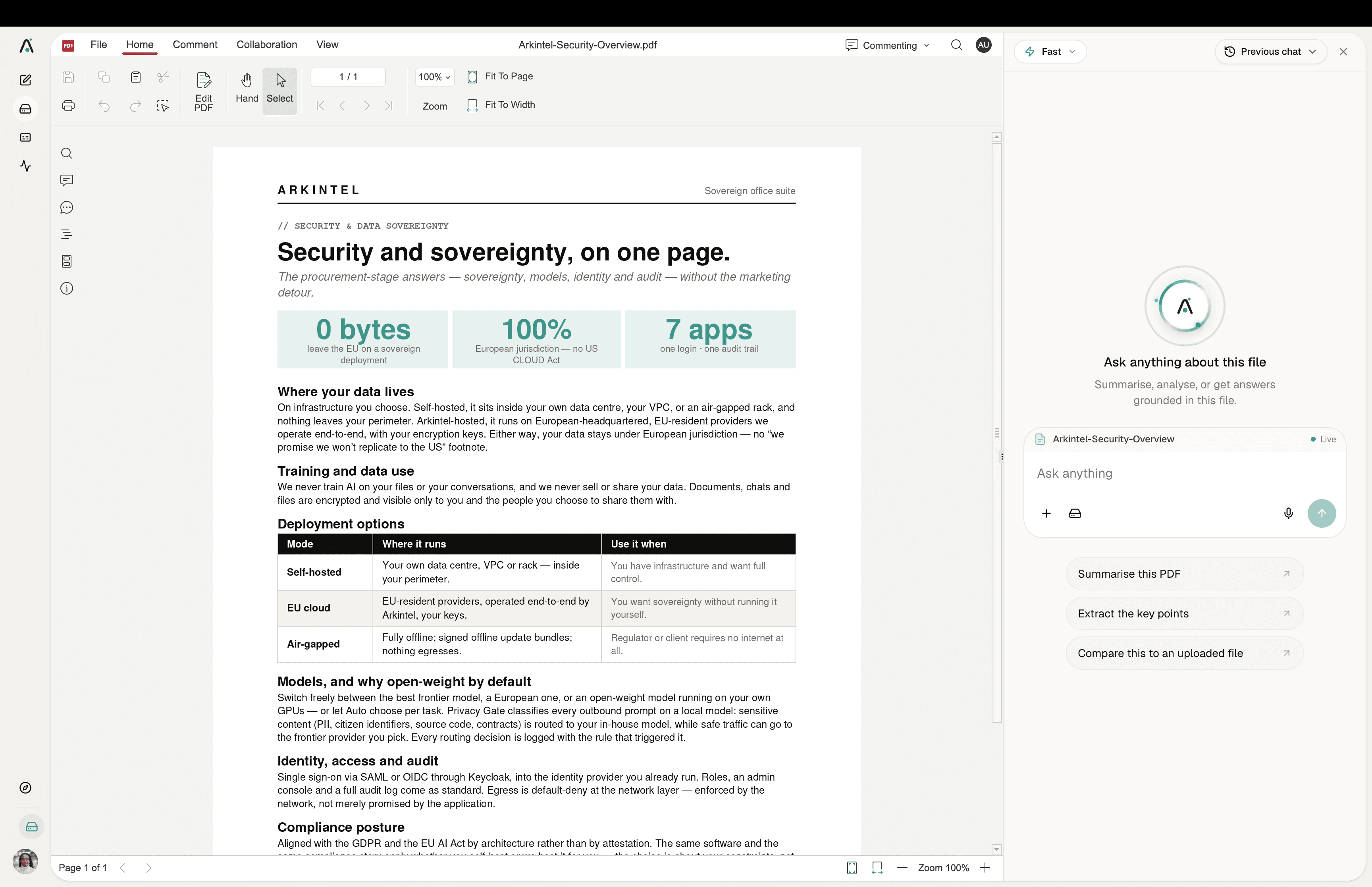 PDF product screenshot